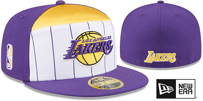 Lakers '2025-26 NBA SPLIT PANEL TIP OFF' Fitted Hat by New Era