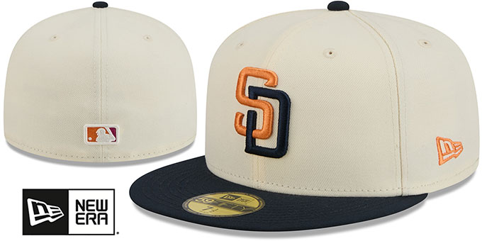 Padres 2026 'CITY CONNECT ONFIELD' Cream-Navy Fitted Hat by New Era