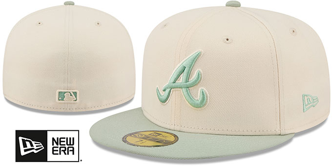 Braves 2026 'COLOR PACK' Cream-Sage Fitted Hat by New Era