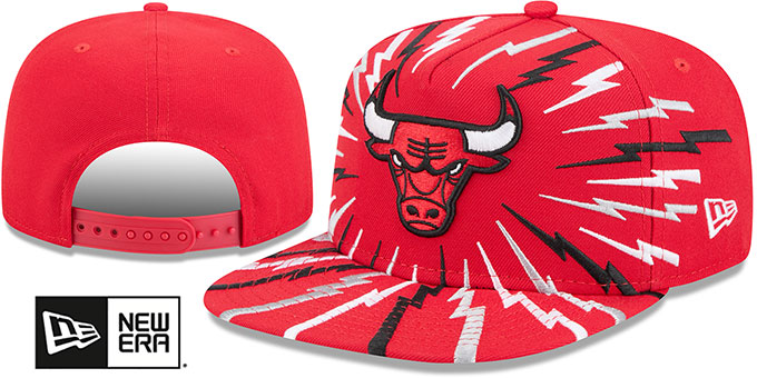 Bulls 'BOLT A-FRAME SNAPBACK' Red Hat by New Era