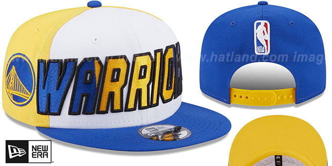 Warriors 'COLOR BLOCK BACK HALF SNAPBACK' Hat by New Era