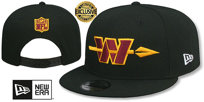 Commanders 'NFL ALTERNATE TEAM-BASIC SNAPBACK' Black Hat by New Era