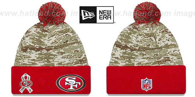 49ers '2015 SALUTE-TO-SERVICE' Knit Beanie Hat by New Era