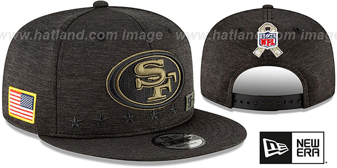 49ers '2020 SALUTE-TO-SERVICE SNAPBACK' ST Black Hat by New Era
