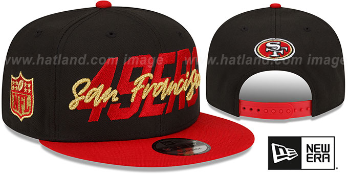 49ers '2022 NFL DRAFT SNAPBACK' Black-Red Hat by New Era