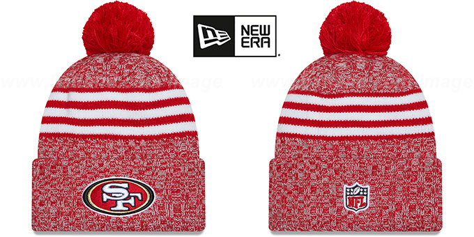 49ers 2023 'SIDELINE' Knit Beanie Hat by New Era