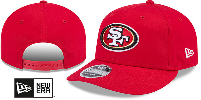 49ers 'LOW-CROWN TEAM-BASIC SNAPBACK' Red Hat by New Era
