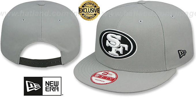 49ers black snapback hat