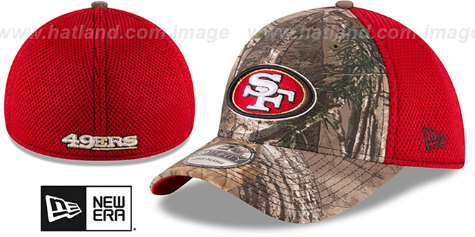 49ers 'REALTREE NEO MESH-BACK' Flex Hat by New Era
