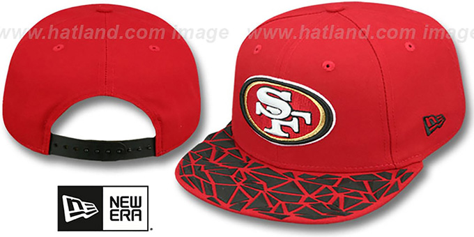 49ers 'RUBBER MATTE SNAPBACK' Red Hat by New Era