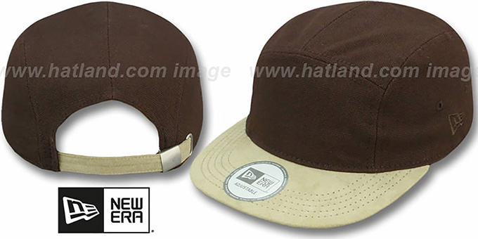 5-Panel 'CAMPER' Brown-Khaki Hat by New Era