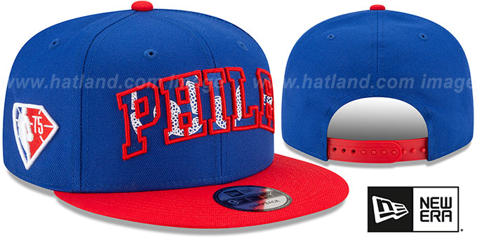 76ers '2021 NBA INSIDER DRAFT SNAPBACK' Royal-Red Hat by New Era