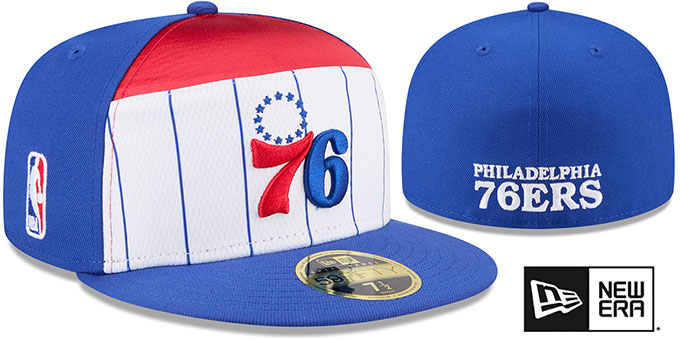 76ers '2025-26 NBA SPLIT PANEL TIP OFF' Fitted Hat by New Era