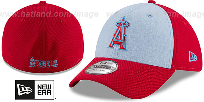 Angels '2018 FATHERS DAY FLEX' Sky-Red Hat by New Era