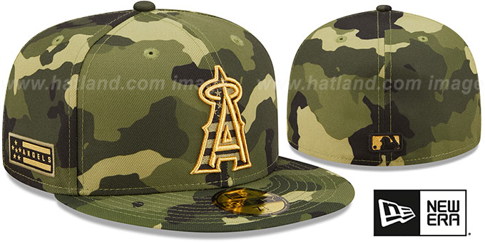 Angels 2022 ARMED FORCES 'STARS N STRIPES' Hat by New Era