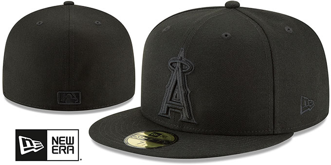 Angels 'BLACKOUT' Fitted Hat by New Era