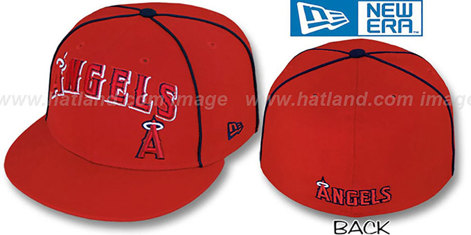 Angels 'CITY-FLAWLESS' Red Fitted Hat by New Era