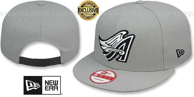 Angels COOP 'TEAM-BASIC SNAPBACK' Grey-Black Hat by New Era