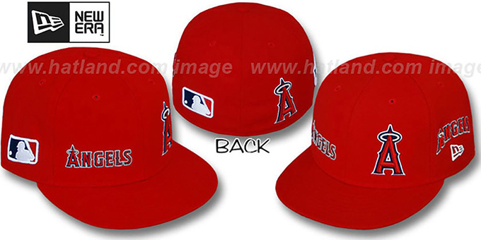 Angels 'EVOLUTION' Fitted Hat by New Era - red