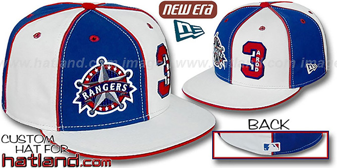 ARod 'DOUBLE WHAMMY' Royal-White Fitted Hat
