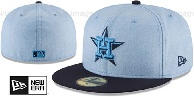 Astros '2018 FATHERS DAY' Sky-Navy Fitted Hat by New Era