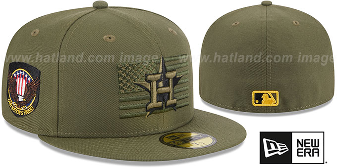 Astros 2023 ARMED FORCES 'STARS N STRIPES' Hat by New Era