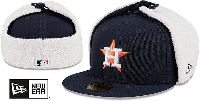 Astros 'CLASSIC DOGEAR' Navy Fitted Hat by New Era