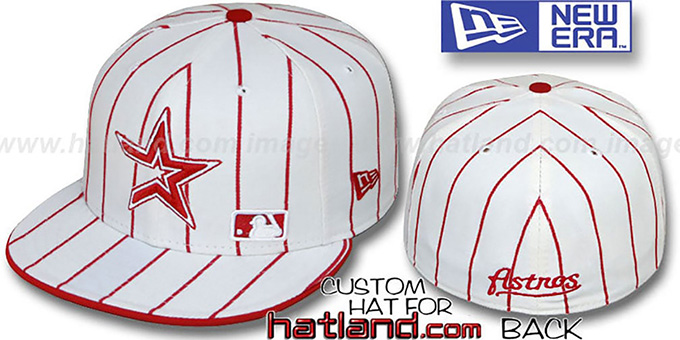 Astros 'FABULOUS' White-Red Fitted Hat by New Era