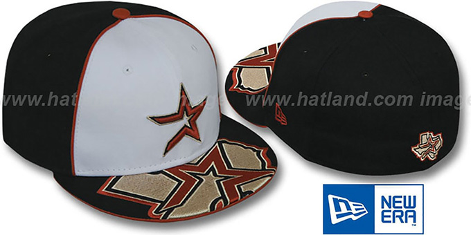 Astros 'HFVL BIGBOY' White-Black Fitted Hat by New Era