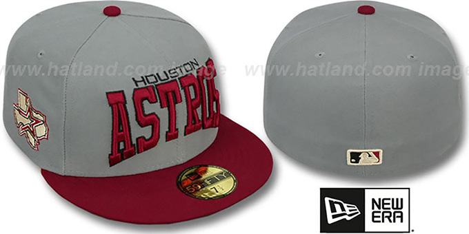 Astros 'PRO-ARCH' Grey-Brick Fitted Hat by New Era