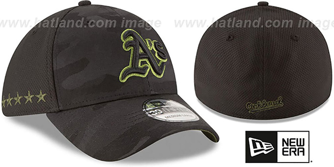 Athletics 2018 MEMORIAL DAY 'STARS N STRIPES FLEX' Hat by New Era