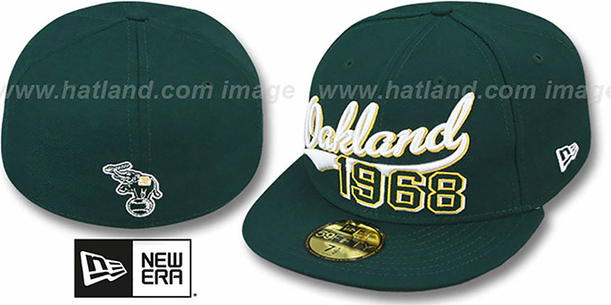 Athletics 'THE BEGINNING' Green Fitted Hat by New Era