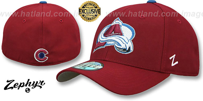 Avalanche 'SHOOTOUT' Burgundy Fitted Hat by Zephyr