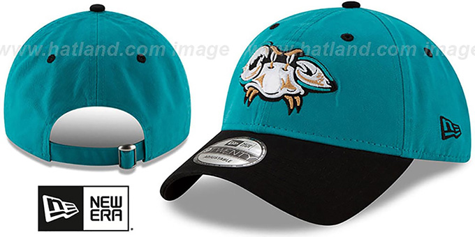 Baysox 'COPA STRAPBACK' Teal-Black Hat by New Era