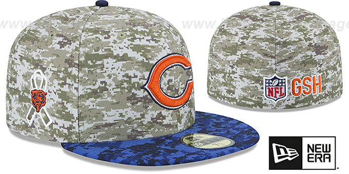salute to service chicago bears hat