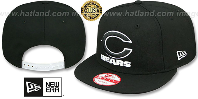 Bears 'TEAM-BASIC SNAPBACK' Black-White Hat by New Era