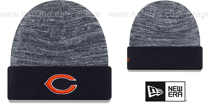 Bears 'TEAM-RAPID' Navy-White Knit Beanie Hat by New Era