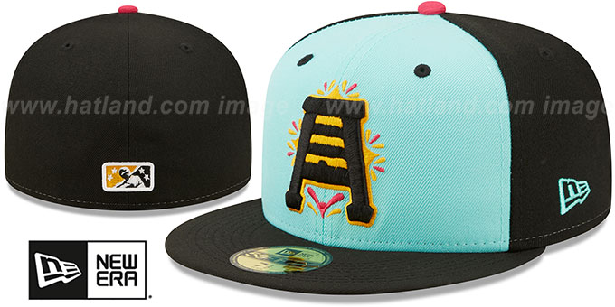 Bees 'COPA' Mint-Black Fitted Hat by New Era