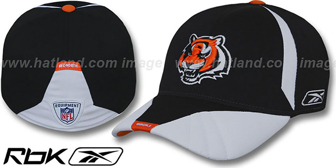 Bengals '2008 SIDELINE-1 FLEX' Black Hat by Reebok