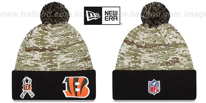 Bengals '2015 SALUTE-TO-SERVICE' Knit Beanie Hat by New Era