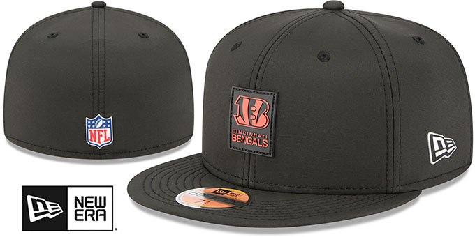Bengals '2025 HOT WEATHER NFL SIDELINE' Black Fitted Hat by New Era