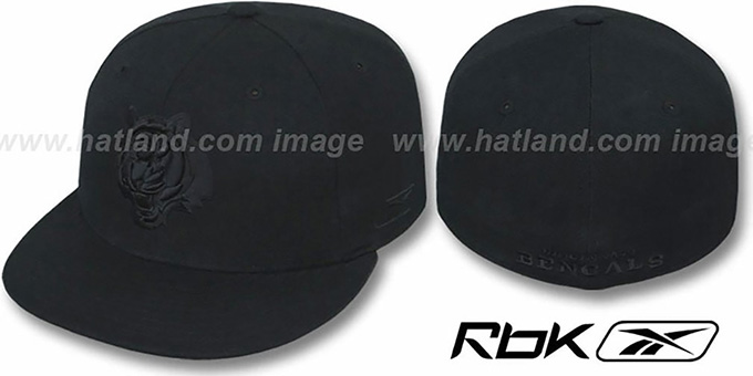Bengals 'NFL-BLACKOUT' Fitted Hat by Reebok