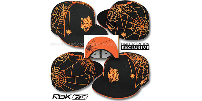 Bengals 'SPIDERWEB' Black Fitted Hat by Reebok