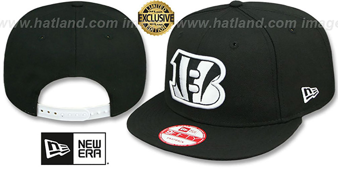Bengals 'TEAM-BASIC SNAPBACK' Black-White Hat by New Era