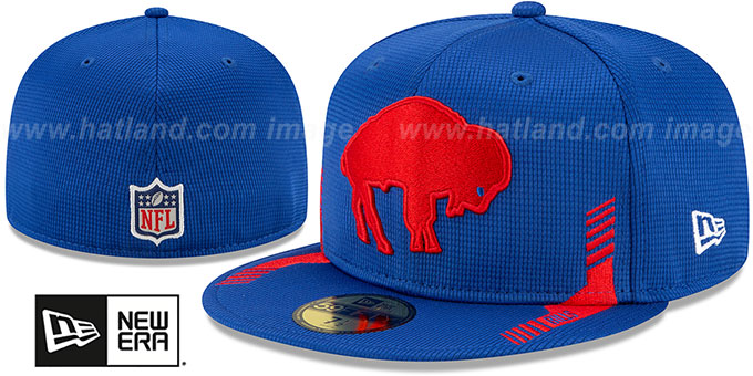 Bills '2021 NFL THROWBACK SIDELINE HOME' Royal Fitted Hat by New Era