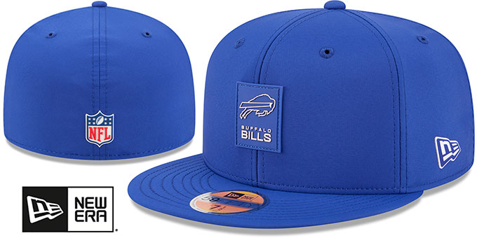 Bills '2025 HOT WEATHER NFL SIDELINE' Royal Fitted Hat by New Era