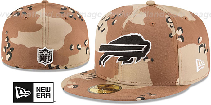 Bills 'NFL TEAM-BASIC' Desert Storm Camo Fitted Hat by New Era