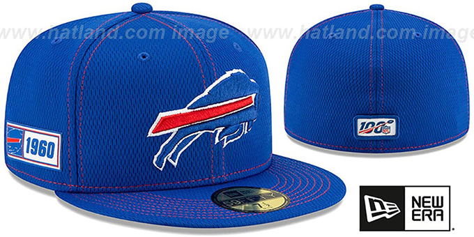 Bills 'ONFIELD SIDELINE ROAD' Royal Fitted Hat by New Era