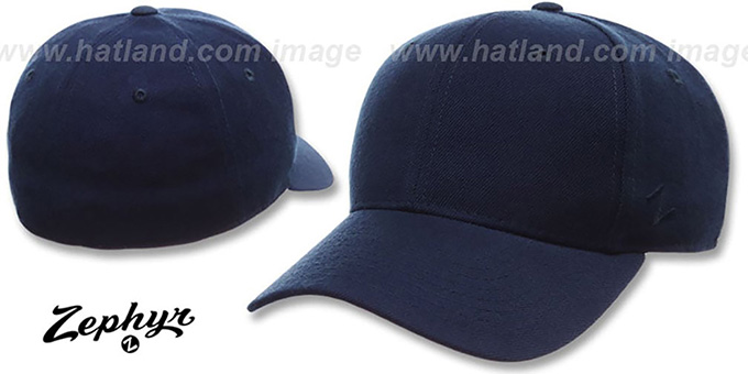 'Blank DH' NAVY Fitted Hat by Zephyr