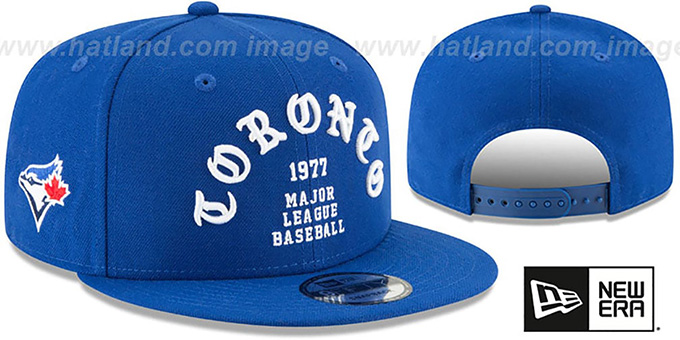 Blue Jays 'GOTHIC-ARCH SNAPBACK' Royal Hat by New Era
